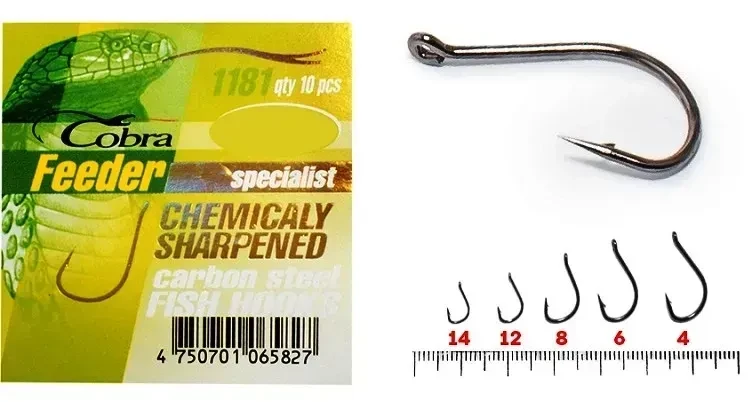 Гачок Cobra FEEDER SPECIALIST, 10шт, розмір 4, фото 1