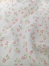 Муслін (жатка 1,35 м) дрібні рожеві бутони