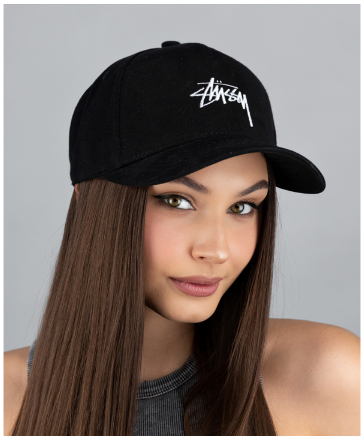 Бейсболка кепка жіноча коттонова чорний розмір 56-59, фото 1