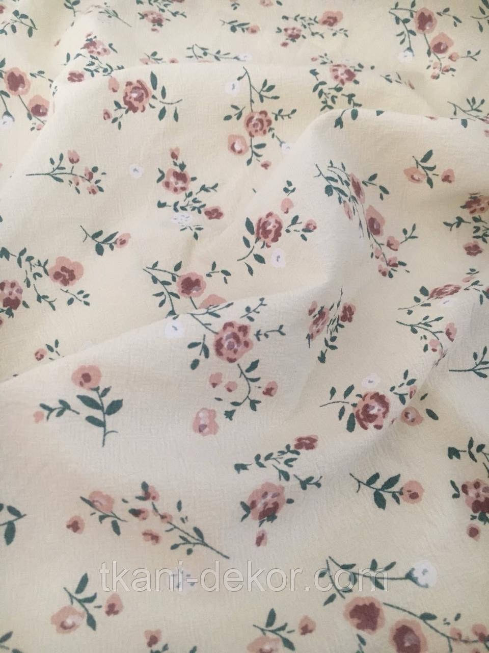 Варена бавовна, прованс на молочному (ширина 140 см, 120 г/м2), фото 1