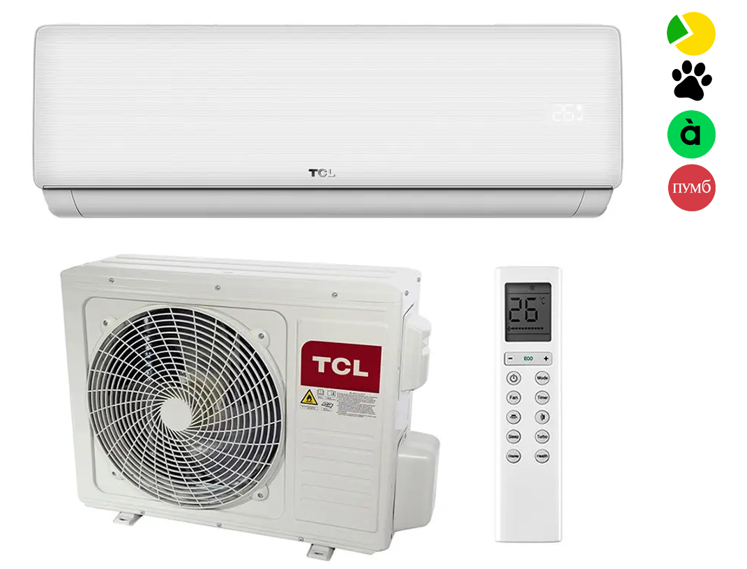 Кондиціонер TCL TAC-09CHSD/XAB1IHB Heat Pump Inverter R32 WI-FI, фото 1