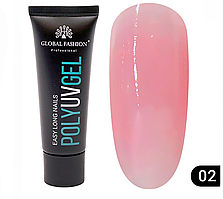 Класичний полігель Global Fashion 30 г 02 рожевий