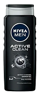 Гель для душу Nivea Men 3в1 Активне очищення, 500 мл