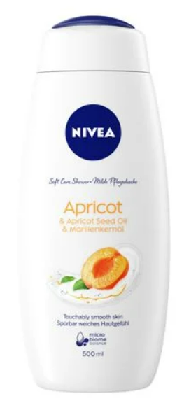 Гель-догляд для душу Nivea Абрикос та олія абрикосових кісточок, 500 мл