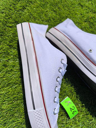 ЗНИЖКА! 44р (27,5см) Білі кеди конверси AIL STAR у стилі Converse, фото 6