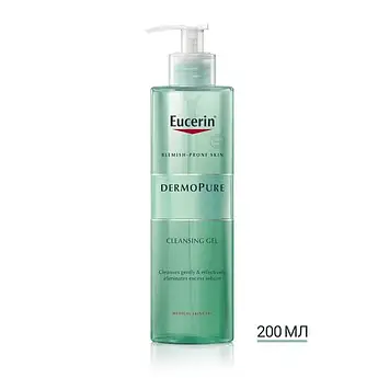 Гель для вмивання Eucerin Dermo Purifyer очищуючий для проблемної шкіри 88970, 200 мл