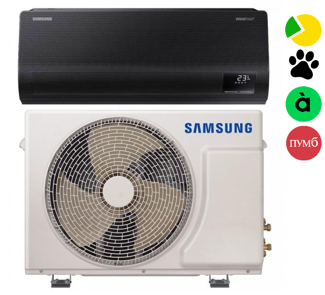 Кондиціонер Samsung Black Diamond WindFree AR09BXFAMWKNUABDK, фото 1