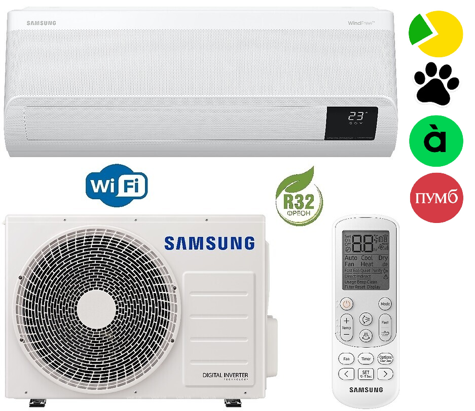 Кондиціонер Samsung GEO Mass AR60F09C1BWNUA, фото 1