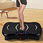 Віброплатформа для тренувань з 2 еспандерами + пульт, до 120кг TS-5513 / Вібротренажер для схуднення, фото 8