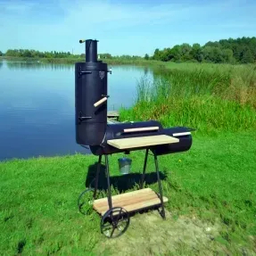 Коптильня гарячого та холодного копчення Троян (ø30)