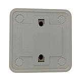 Вимикач накладний двоклавішний (2-кл) з підсвіткою, у пакеті, фото 2