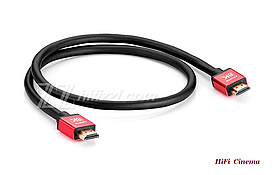 TTAF HDMI 2.1 Cable Red 24K Gold 1m Кабель HDMI 8K 1 метр
