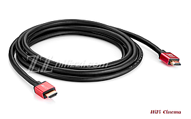 TTAF HDMI 2.1 Cable Red 24K Gold 3m Кабель HDMI 8K 3 метри