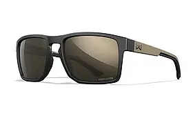 Окуляри сонцезахисні  Wiley X Founder, Лінзи: CAPTIVATE Tungsten Mirror, Оправа: Matte Black/Tan, AC6FND04