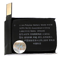 Батарея (акумулятор) Apple Watch 1 38 мм A1578 205 mAh (Оригінал)