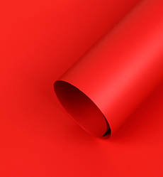 Калька однотонна в листах (3671), 0,58 м*0,58 м., 20 шт., колір - червоний