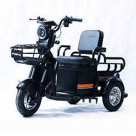 Триколісний електровелосипед CARGO P650 Чорний