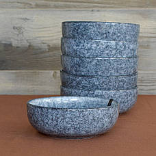 Сервіз керамічних тарілок Ardesto Loreto, 30 предметів, порцеляна, сірий, фото 4