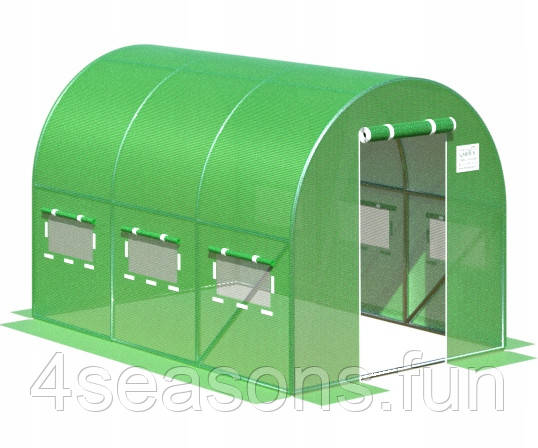 Теплиця 10 м² (4х2,5х2 м) з Польщі – Ідеальне рішення для вашого городу, фото 1