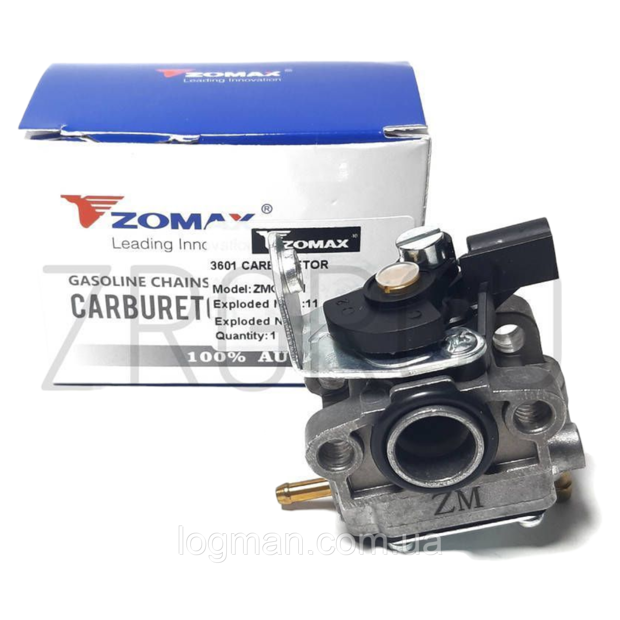 Карбюратор для Zomax 3601 (ZMG/ЗМГ) бензокоси Зомакс на мотокосу 4T/4472тну
