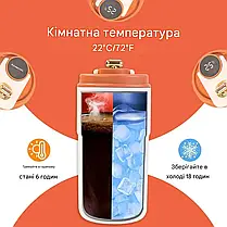 Кавовий кухоль, дорожній кухоль із неіржавкої сталі з вакуумною ізоляцією, герметичний термос із подвійними сте, фото 6
