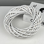 Вінок із лози Плетене коло білий 20 см MR