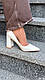 Туфлі жіночі, білі на підборах, фото 9