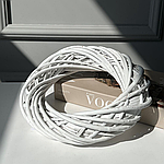 Вінок із лози Плетене коло білий 25 см MR