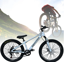 Дитячий спортивний алюмінієвий велосипед TopRider  "ТОП100" 20 дюймів  білий