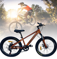 Дитячий спортивний алюмінієвий велосипед TopRider "ТОП100" 20 дюймів