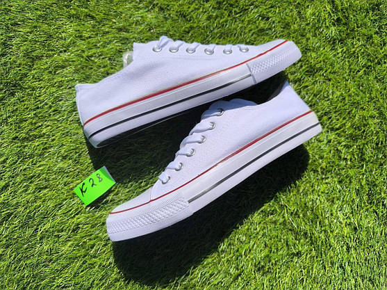 СКИДКА 44 р Білі кеди чоловічі конверси converse літні тканинні текстильні, фото 5