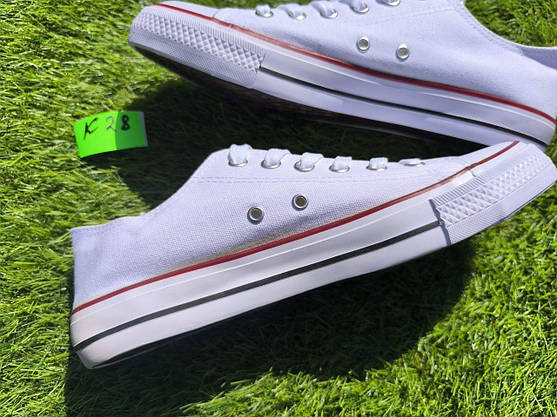 СКИДКА 44 р Білі кеди чоловічі конверси converse літні тканинні текстильні, фото 6