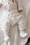 Костюм для хрестин мусліновий Mag baby Jeremy, white 62, фото 4