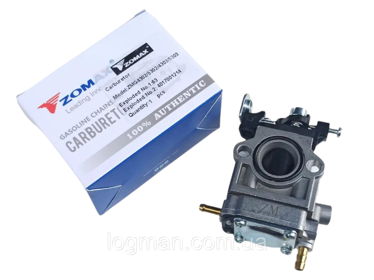 Карбюратор для бензокоси Zomax ZMG 4302, 4303, 5302, 5303 на Зомакс ЗМГ