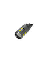 Світлодіодна лампа хром з лінзою T10 (W5W) 9 smd Samsung 12v