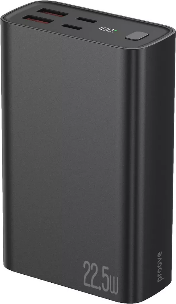 Портативний акумулятор Proove Hyper Flux Plus 22.5 W 20000 mAh black (PBF222120001), фото 1