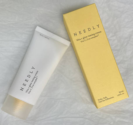 Зволожувальний крем з вітаміном С для сяяння шкіри Needly Vita C glow toning cream 50мл, фото 4