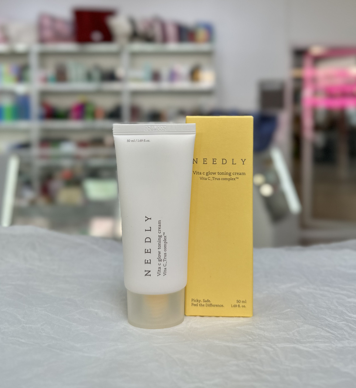 Зволожувальний крем з вітаміном С для сяяння шкіри Needly Vita C glow toning cream 50мл