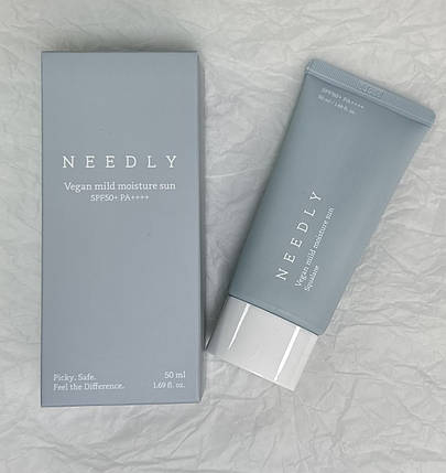 Зволожуючий сонцезахисний крем з рослинним скваланом Needly Vegan Mild Moisture Sun SPF 50+/ PA++++ 50мл, фото 4