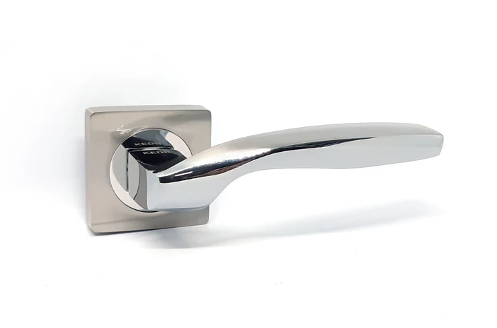 Ручка на розетці KEDR HR06.045 сатин /хром, фото 1