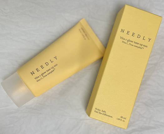 Сонцезахисний крем з ефектом освітлення та сяйва Needly Vita C Glow Tone Up Sun SPF 50+ PA++++ 50мл, фото 1