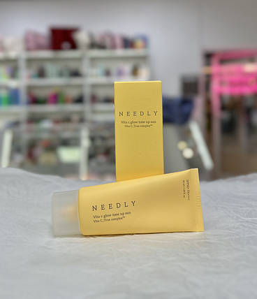 Сонцезахисний крем з ефектом освітлення та сяйва Needly Vita C Glow Tone Up Sun SPF 50+ PA++++ 50мл, фото 3