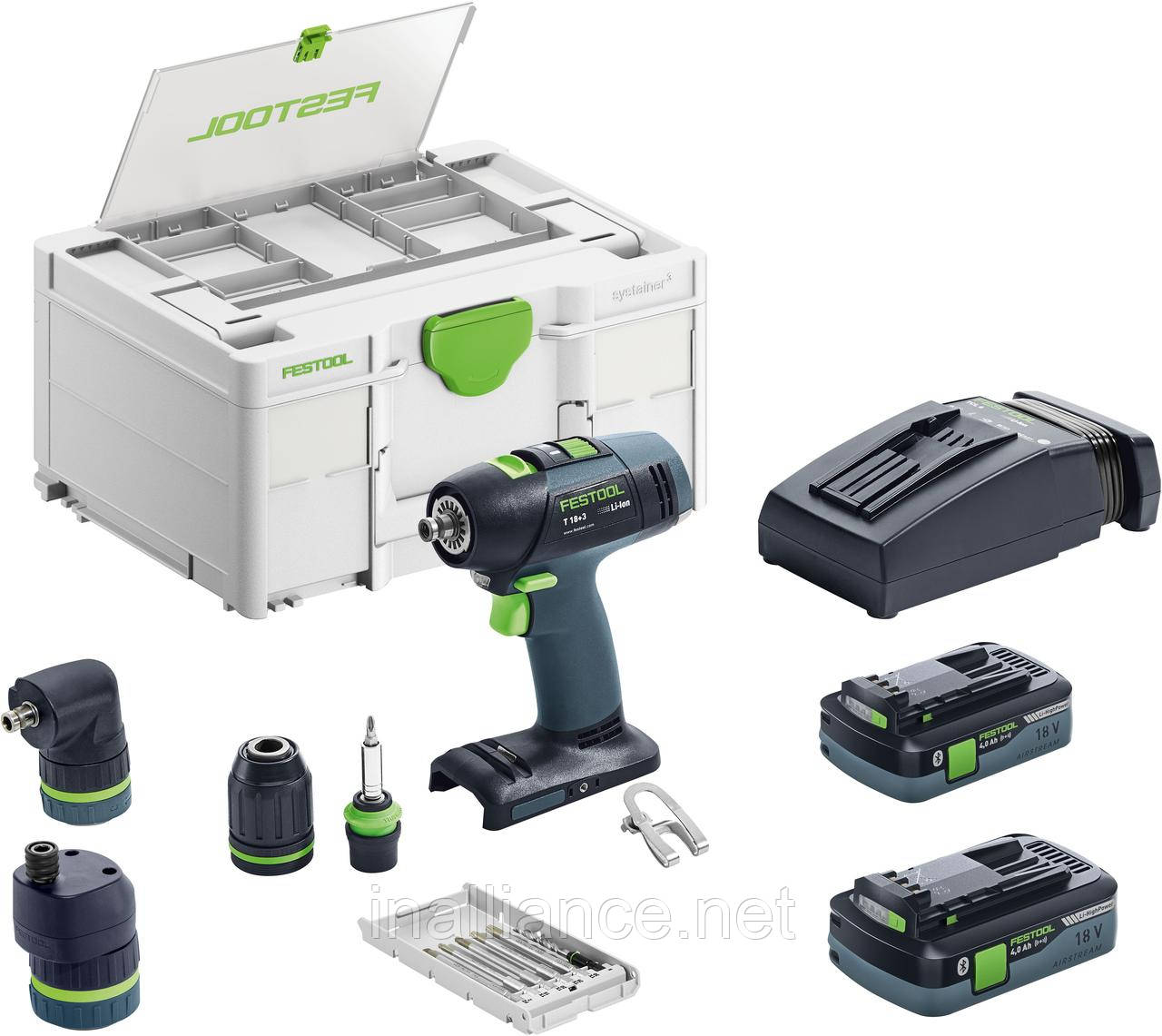 Акумуляторний дриль-шурупокрут T 18+3 HPC 4.0 I-Set Festool 577609