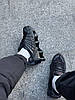 Чоловічі кросівки Nike Shox LT Black Найк Шокс ТЛ чорні повністю шкіра сітка підошва air унісекс, фото 10