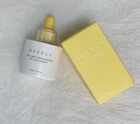 Тонізуюча сироватка з вітаміном С для сяяння шкіри Needly Vita C Glow Toning Ampoule 30 мл, фото 3