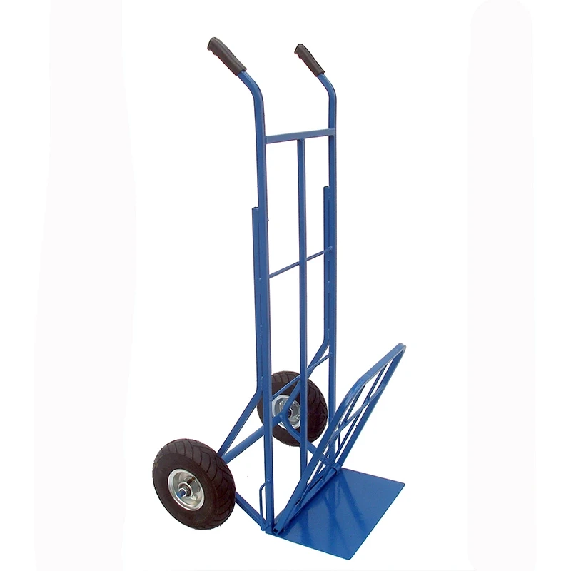 Візок вантажний ручний ГТ-260КНК-2П з подвійною платформою та пневматичними колесами діаметром 260 мм,, фото 1