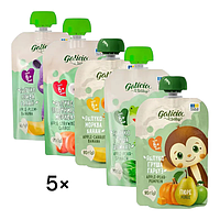 Пюре Galicia Baby для дітей від 6 місяців 5*90г