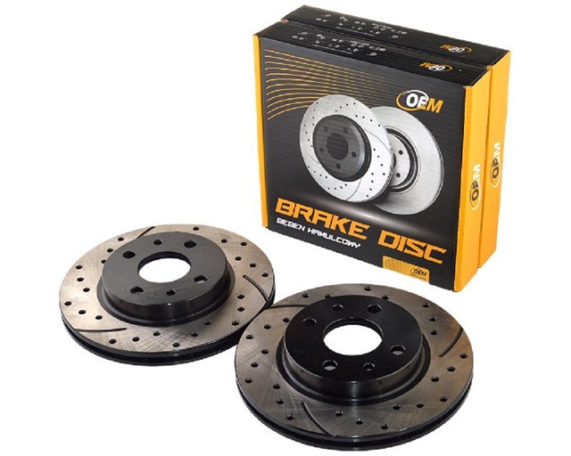 Диск гальмівний ВАЗ 2110, Калина 1117, 1118, 1119 передній R13 Graphite Line (компл 2 шт) (OEM, Корея), фото 1