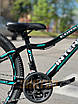 Велосипед гірський спортивний CORSO INTENSE NT-26469 26" чорно-бірюзовий на зріст 130-145 см, фото 4