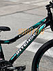 Велосипед гірський спортивний CORSO INTENSE NT-26469 26" чорно-бірюзовий на зріст 130-145 см, фото 3